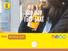 Tablet Screenshot of hophopbubbledrink.com